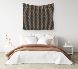 Gold Hoodoo Hex Wall Tapestry