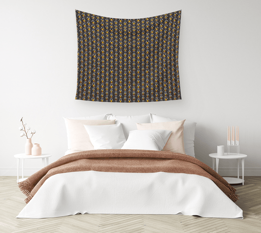Gold Hoodoo Hex Wall Tapestry - MailleWerX