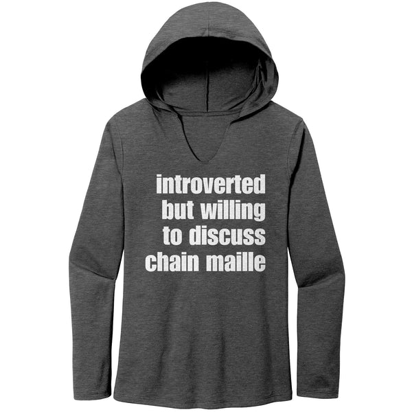 Introverted Chain Maille Womens Hoodie - MailleWerX