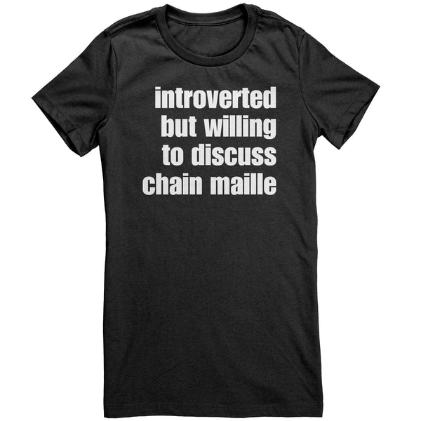 Introverted Chain Maille Womens Tee - MailleWerX