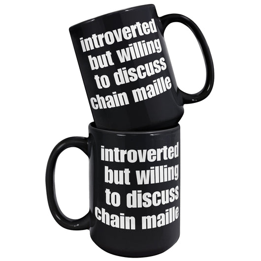 Introverted Chain Maille Coffee Cup - MailleWerX