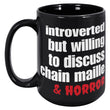 Introverted Chain Maille & Horror Coffee Cup - MailleWerX