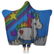 Rainbows and Unicorns Hooded Blanket - MailleWerX
