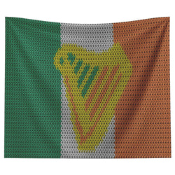 Chainmail Irish Flag with Harp Tapestry - MailleWerX