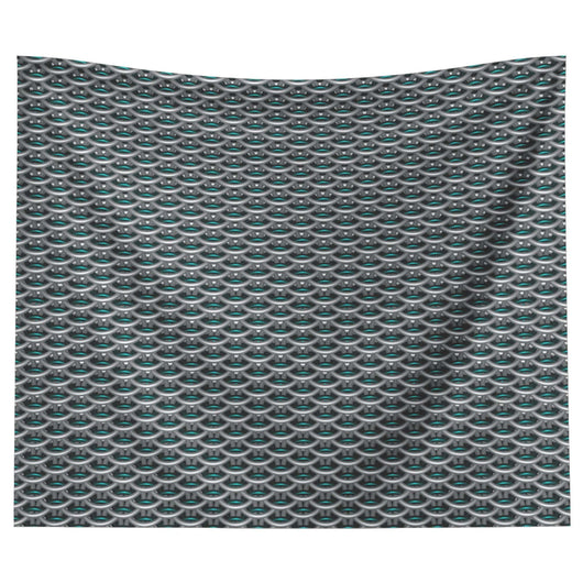 Teal Chainmail Dragonscale Tapestry - MailleWerX