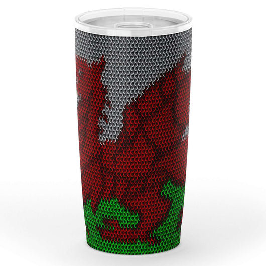 Chainmail Welsh Flag Tumbler - MailleWerX