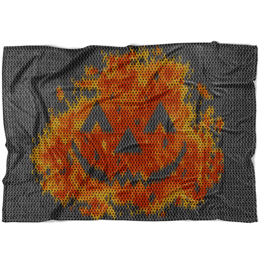 Halloween Pumpkin Fleece Blanket - MailleWerX