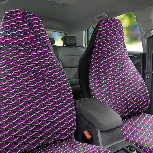 Pink Chainmail Dragonscale Car Seat Covers - MailleWerX