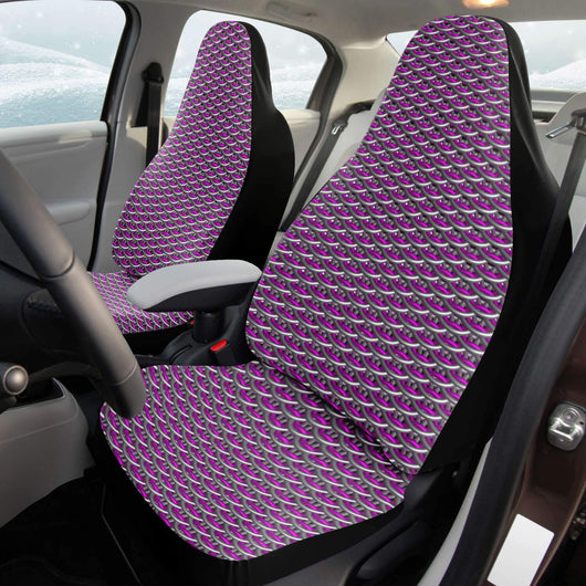 Pink Chainmail Dragonscale Car Seat Covers - MailleWerX