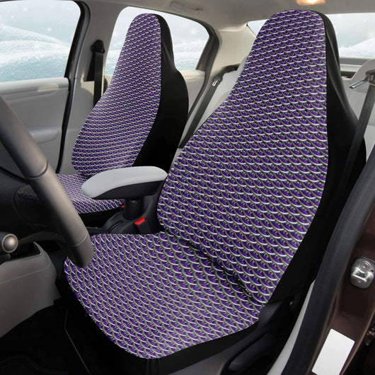 Purple Chainmail Dragonscale Car Seat Covers - MailleWerX