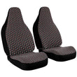 Red Chainmail Hoodoo Hex Car Seat Covers - MailleWerX