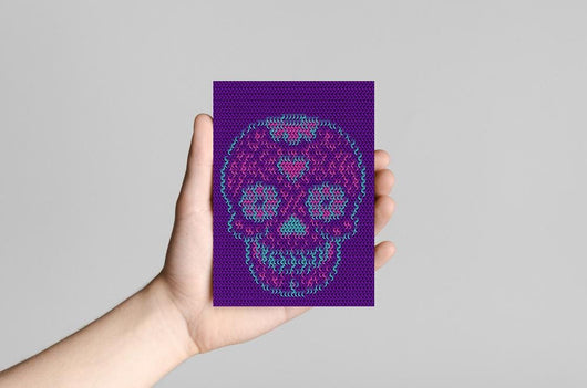 Chainmail Sugar Skull Metal Wall Art - MailleWerX