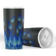Blue Chainmail Flames Tumbler - MailleWerX