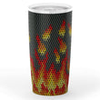 Chainmail Flames Tumbler - MailleWerX