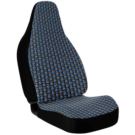 Blue Chainmail Hoodoo Hex Car Seat Covers - MailleWerX