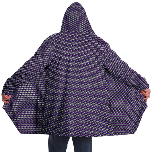 Purple Chainmail Dragonscale Microfleece Cloak - MailleWerX
