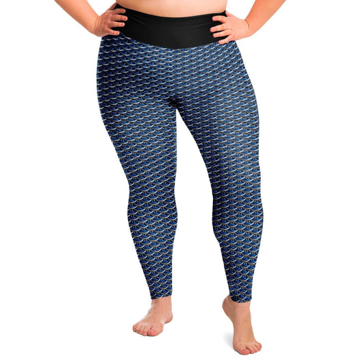 Blue Chainmail Dragonscale Leggings - MailleWerX
