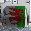 Chainmail Welsh Flag Blanket - MailleWerX