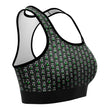 Green Chainmail Hoodoo Hex Sports Bra - MailleWerX