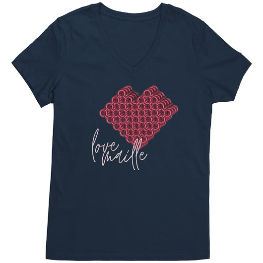 Love Maille District Womens V-Neck - MailleWerX