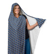 Blue Chainmail Dragonscale Hooded Blanket - MailleWerX