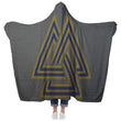 Chainmail Valknut Hooded Blanket - MailleWerX