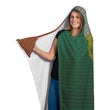Irish Flag with Harp Hooded Blanket - MailleWerX