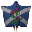 Scottish Saltire with Thistles Hooded Blanket - MailleWerX