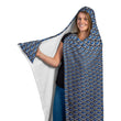 Blue Chainmail Dragonscale Hooded Blanket - MailleWerX